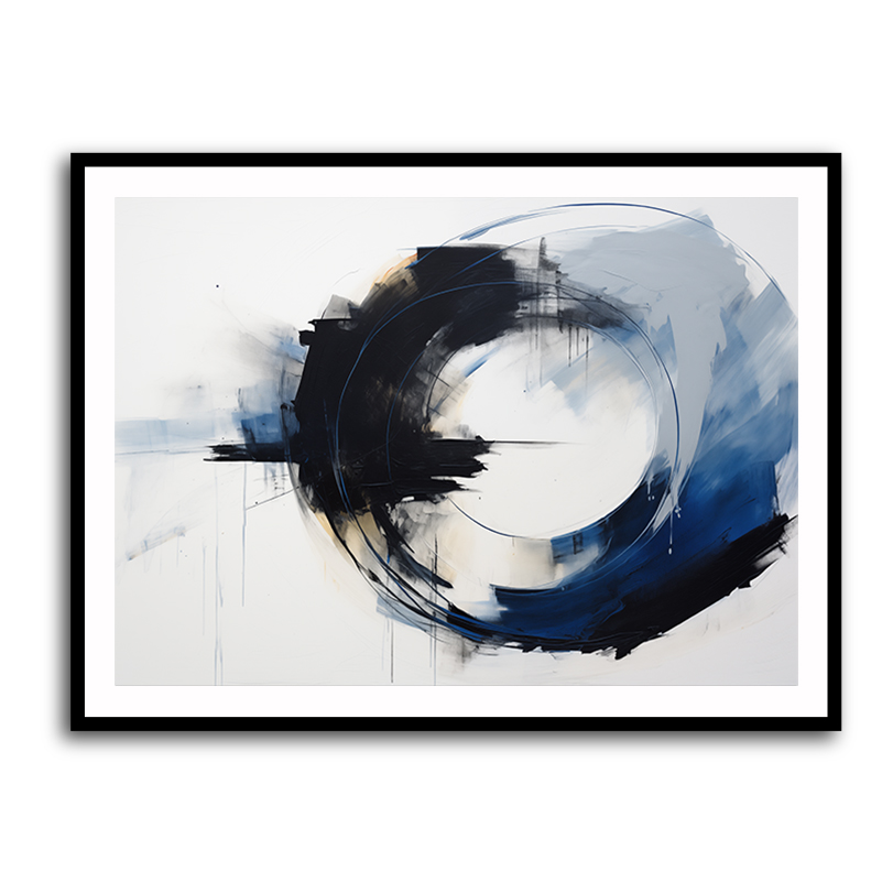 Blue Circle 17 Abstract Wall Art