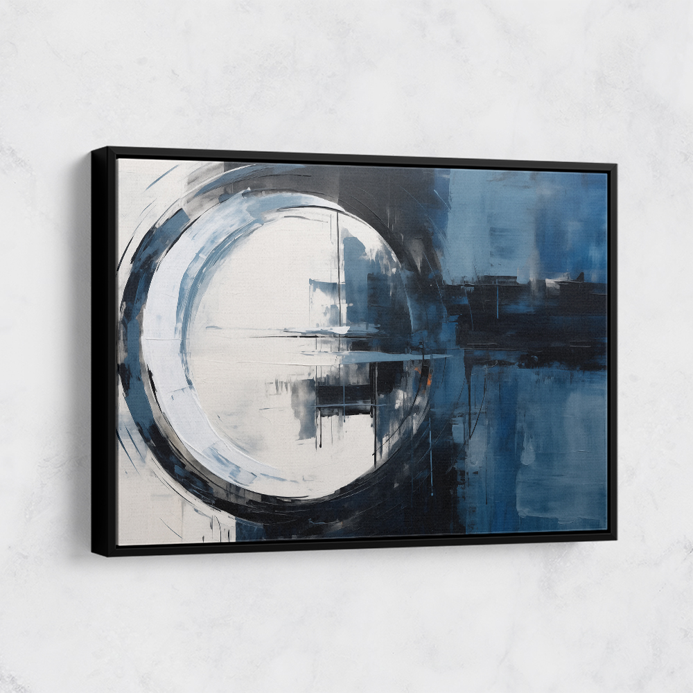 Blue Circle 18 Abstract Wall Art