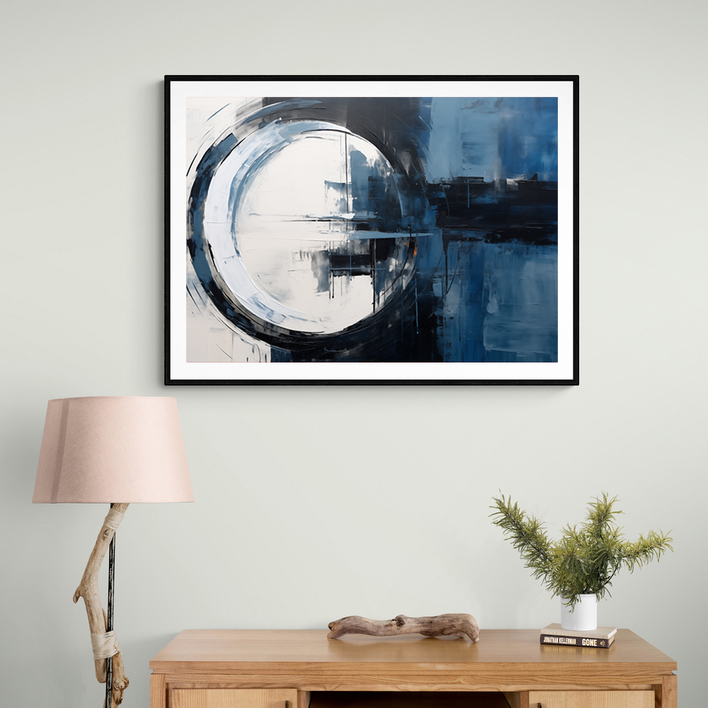 Blue Circle 18 Abstract Wall Art