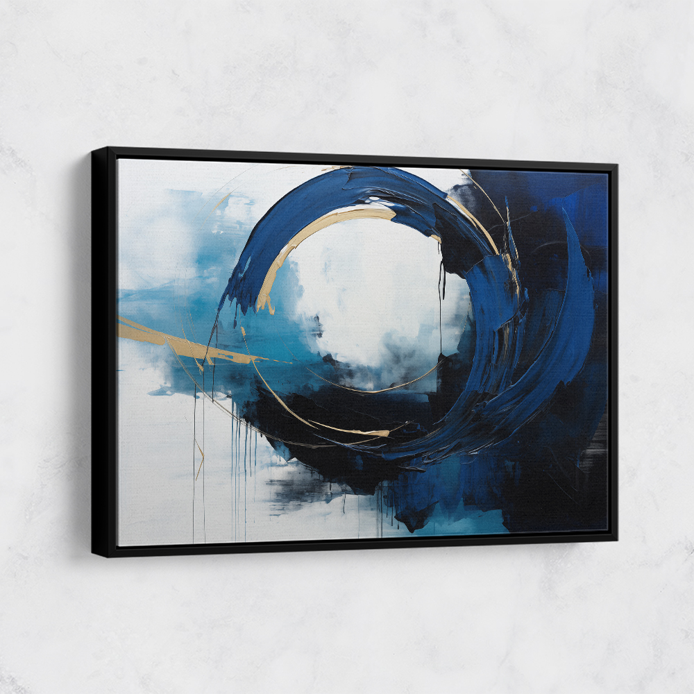 Blue Circle 19 Abstract Wall Art