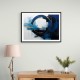 Blue Circle 19 Abstract Wall Art
