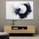 Blue & Black Circle 21 Abstract Wall Art
