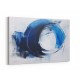 Blue & Black Circle 22 Abstract Wall Art