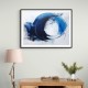 Blue & Black Circle 22 Abstract Wall Art