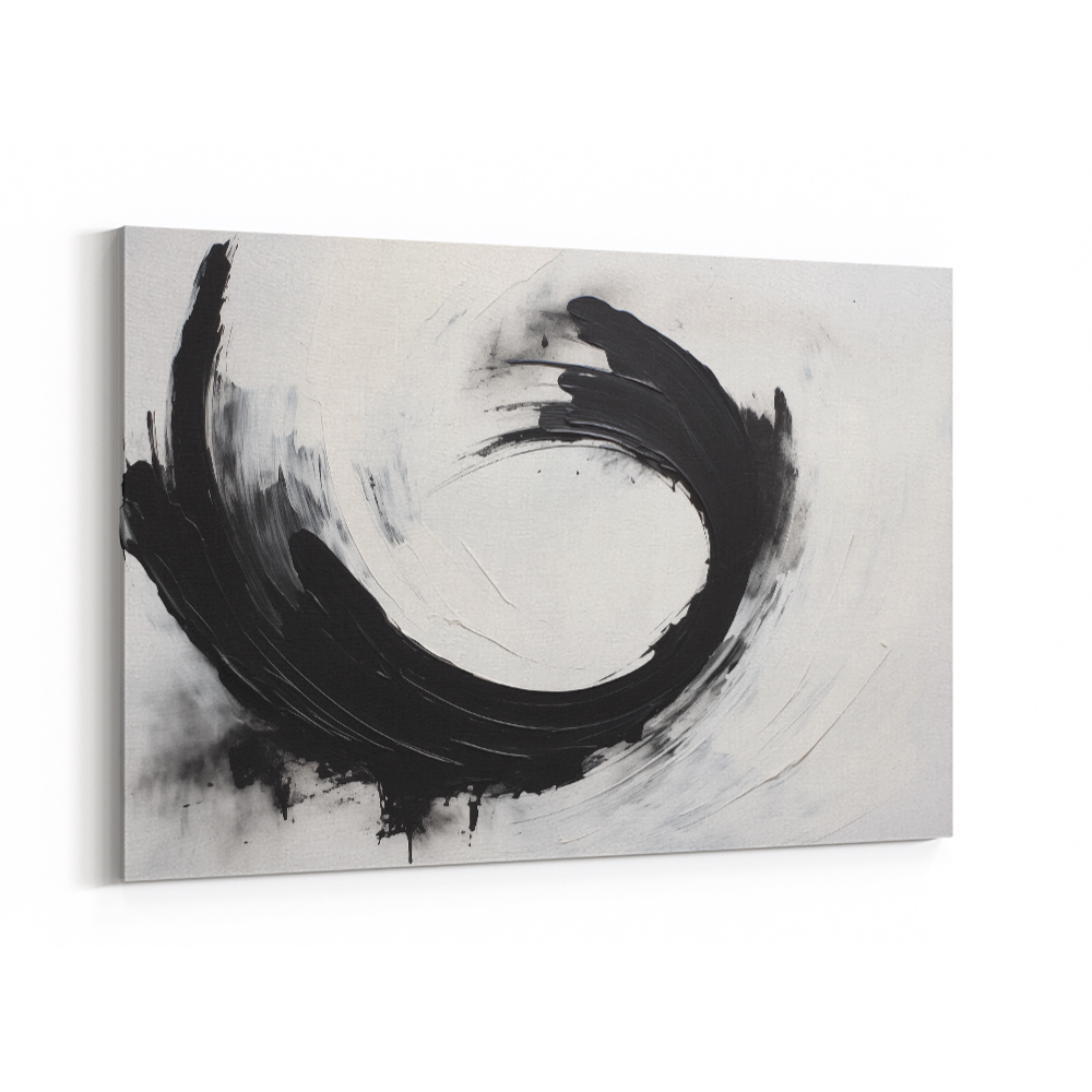 Black Circle 15 Abstract Wall Art