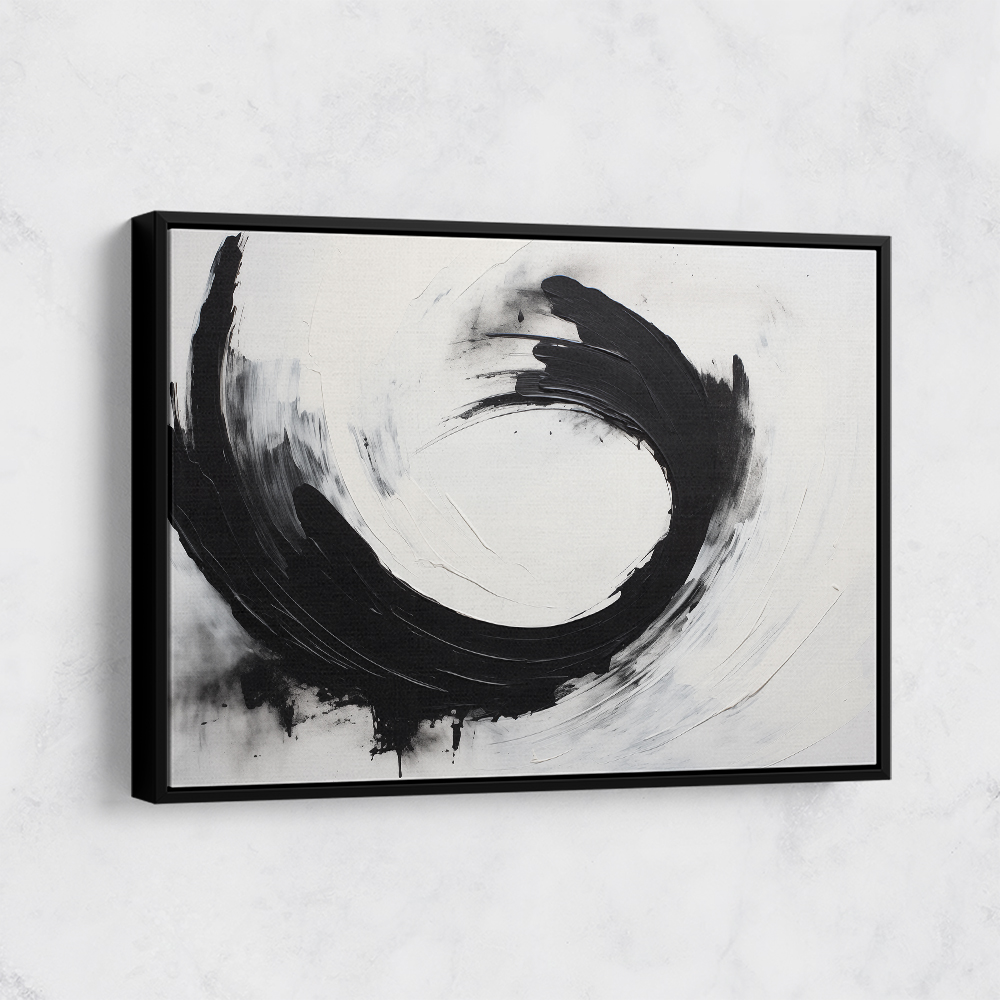 Black Circle 15 Abstract Wall Art