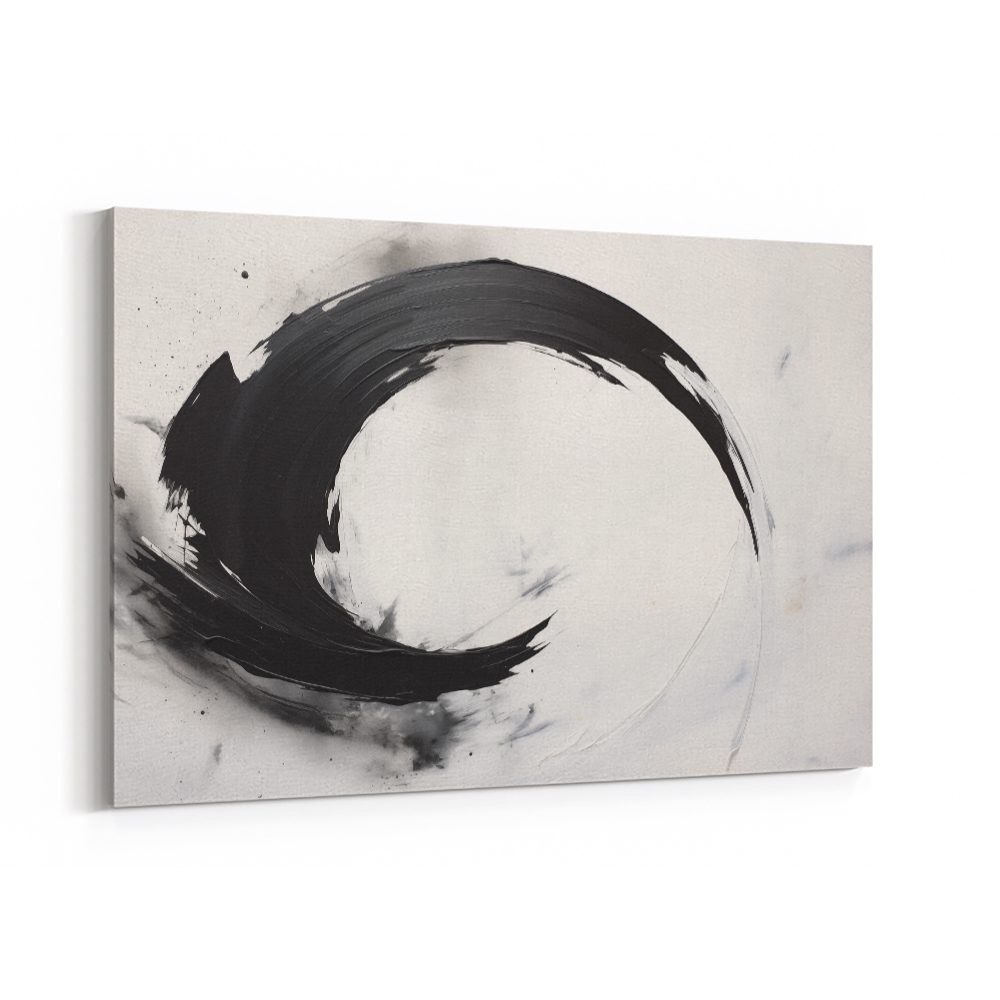 Black Circle 17 Abstract Wall Art