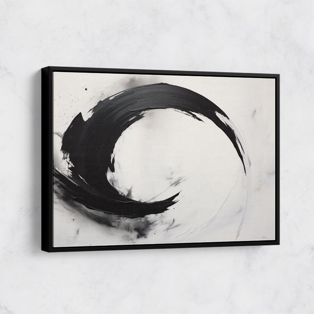 Black Circle 17 Abstract Wall Art