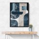 Minimalist Boho Shapes Dusty Blue 1