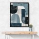 Minimalist Boho Shapes Dusty Blue 3