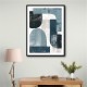 Minimalist Boho Shapes Dusty Blue 3