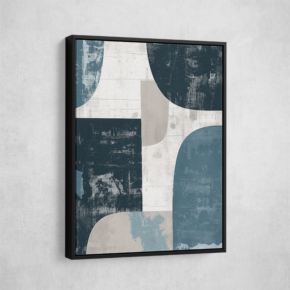 Minimalist Boho Shapes Dusty Blue 4