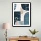 Minimalist Boho Shapes Dusty Blue 4