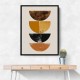 Minimalist Boho Shapes Rusty Gold 1