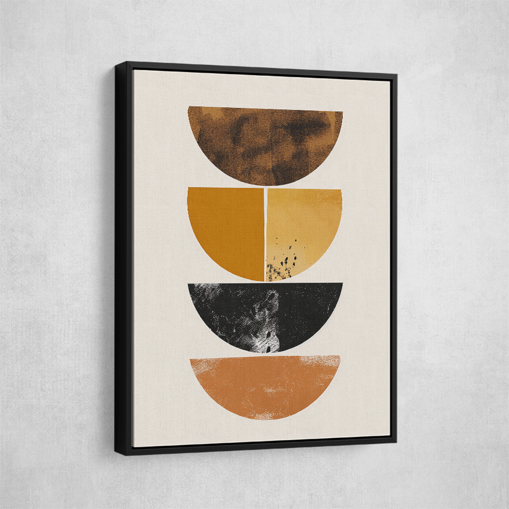 Minimalist Boho Shapes Rusty Gold 1