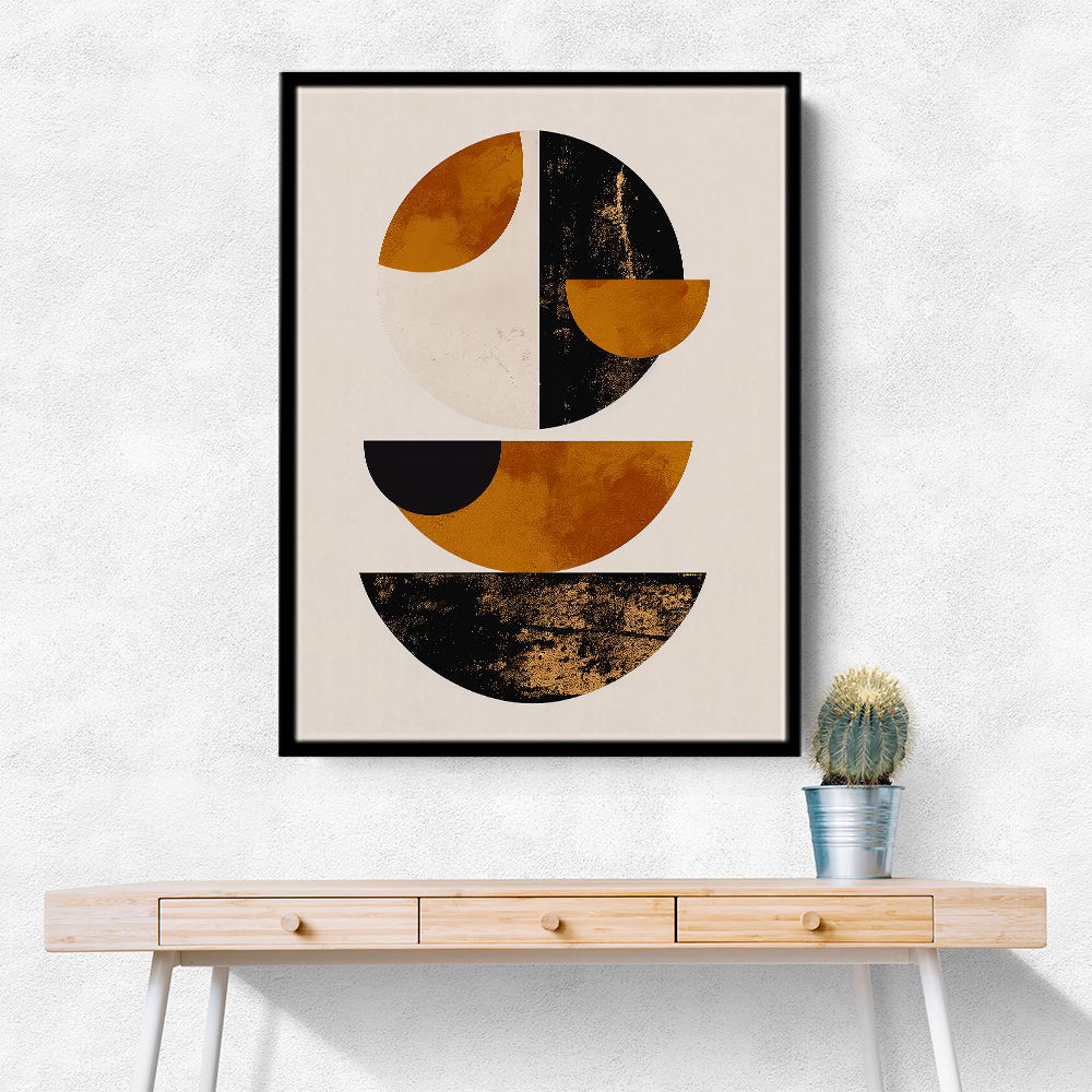 Minimalist Boho Shapes Rusty Gold 4
