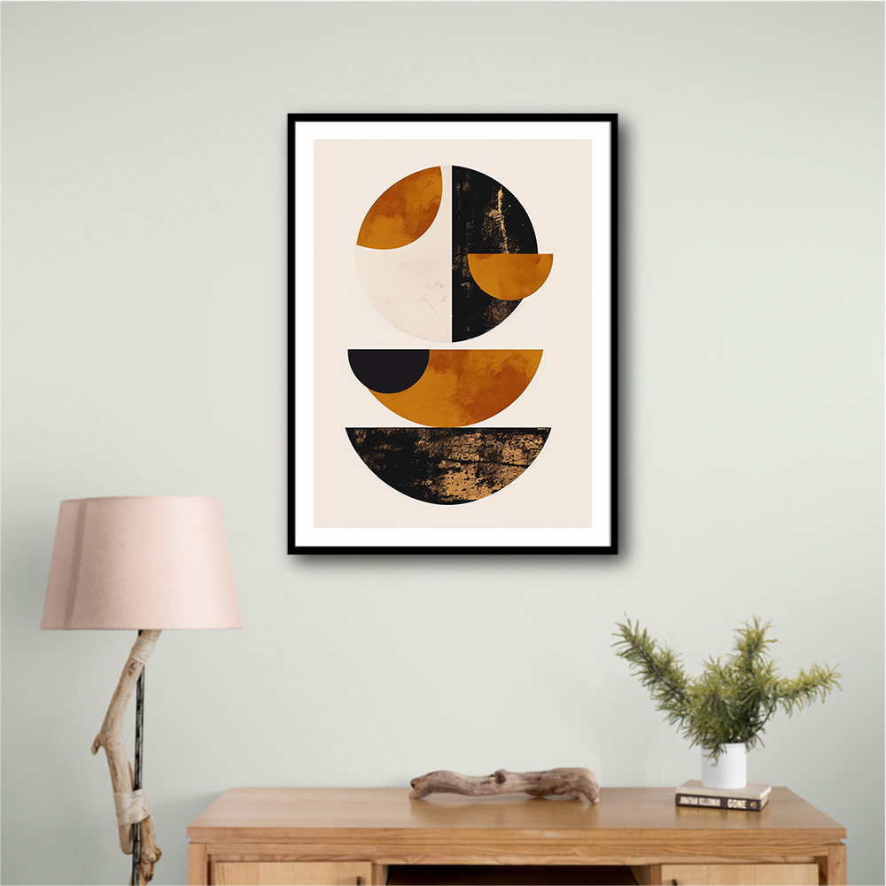 Minimalist Boho Shapes Rusty Gold 4