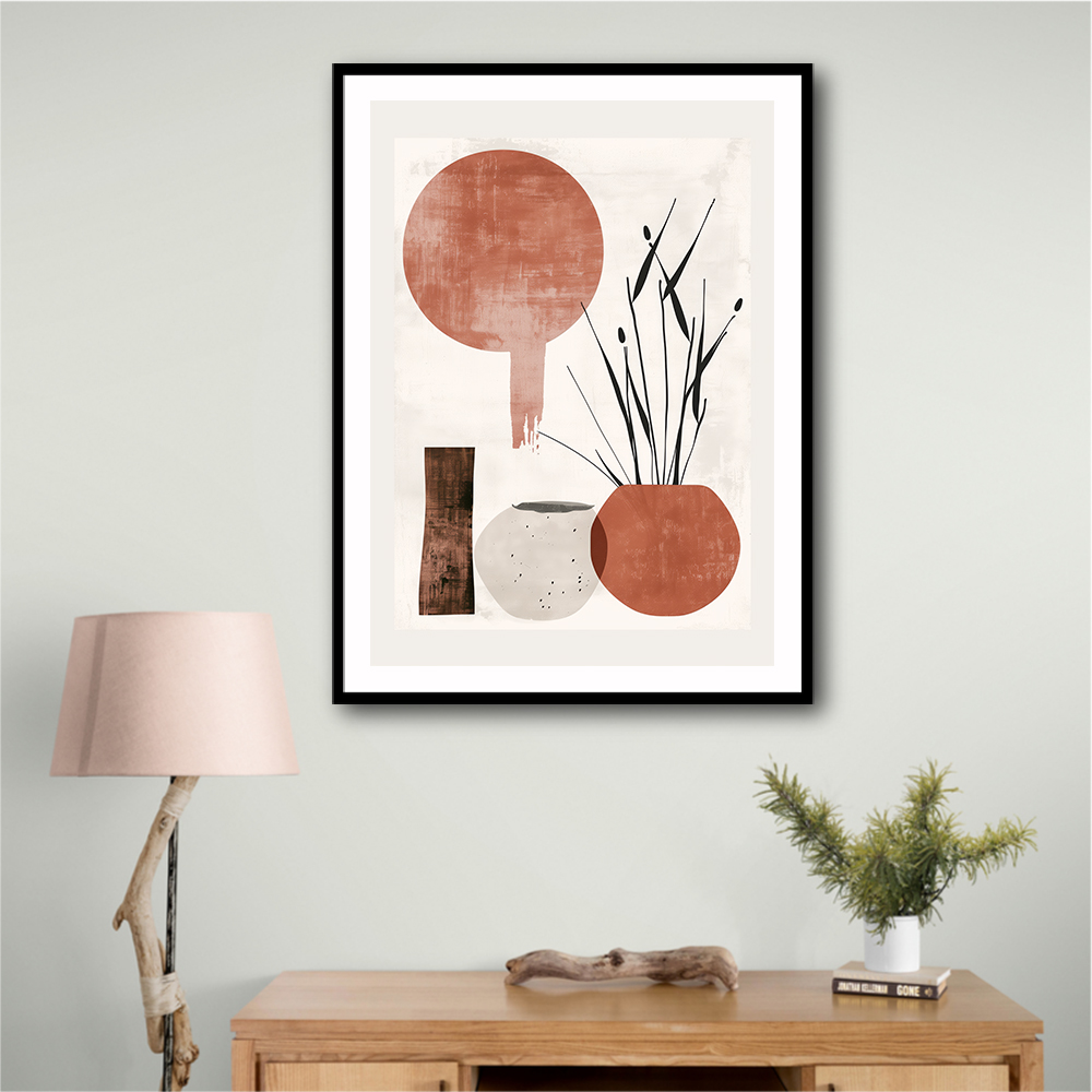 Minimalist Boho Shapes Dusty Pink 1