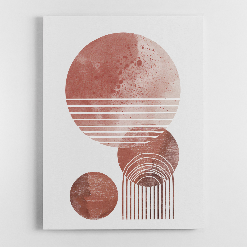 Minimalist Boho Shapes Dusty Pink 2