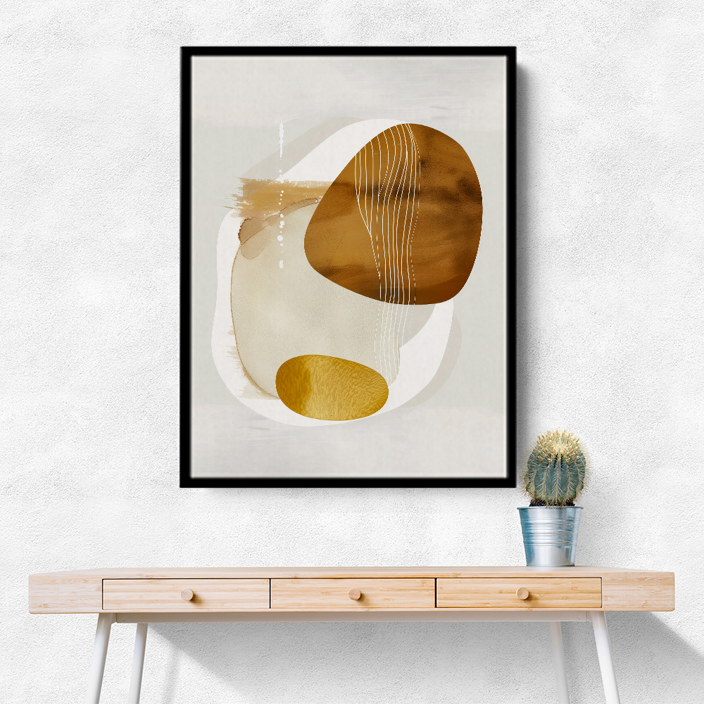 Minimalist Boho Shapes Rusty Gold 7