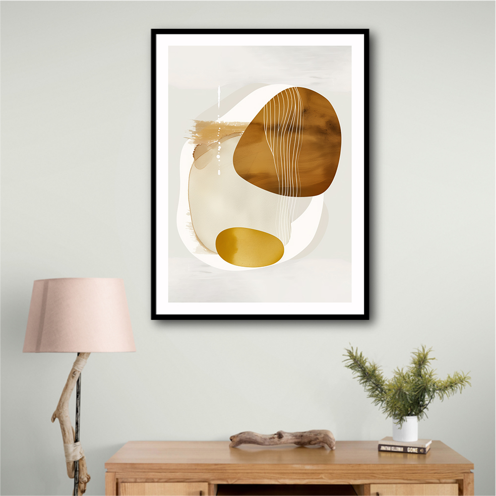 Minimalist Boho Shapes Rusty Gold 7