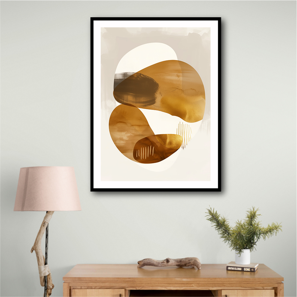 Minimalist Boho Shapes Rusty Gold 9