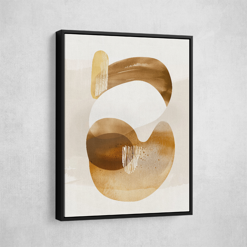 Minimalist Boho Shapes Rusty Gold 10