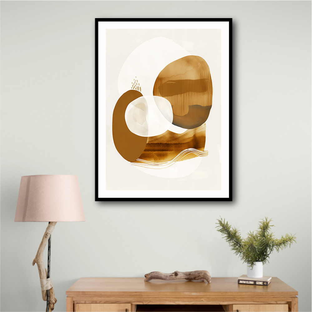 Minimalist Boho Shapes Rusty Gold 11