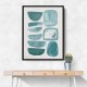 Minimalist Boho Shapes Tiffany Blue
