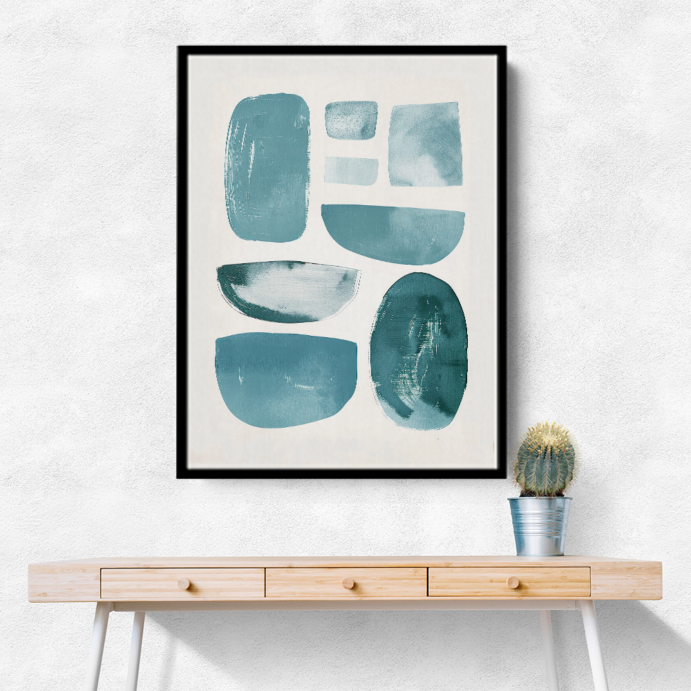 Minimalist Boho Shapes Tiffany Blue 3
