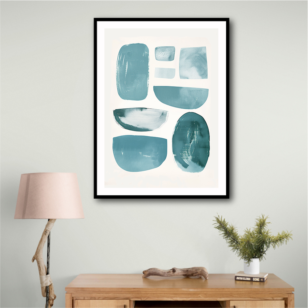Minimalist Boho Shapes Tiffany Blue 3