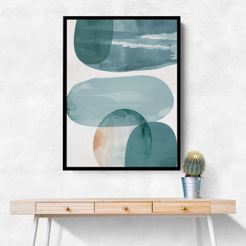 Minimalist Boho Shapes Tiffany Blue 8