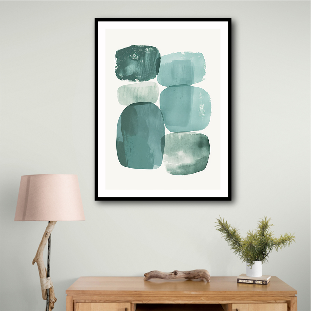 Minimalist Boho Shapes Tiffany Blue 12