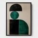 Minimalist Green Vintage Geometric Shapes 3