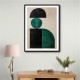 Minimalist Green Vintage Geometric Shapes 3