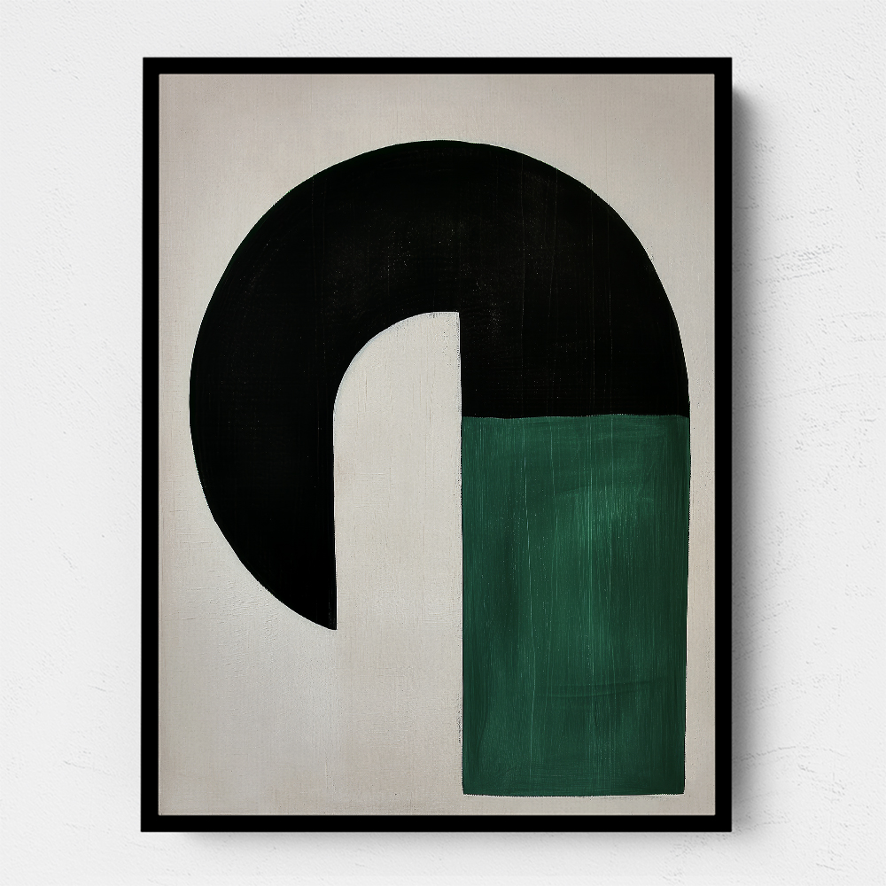 Minimalist Green Vintage Geometric Shapes 4