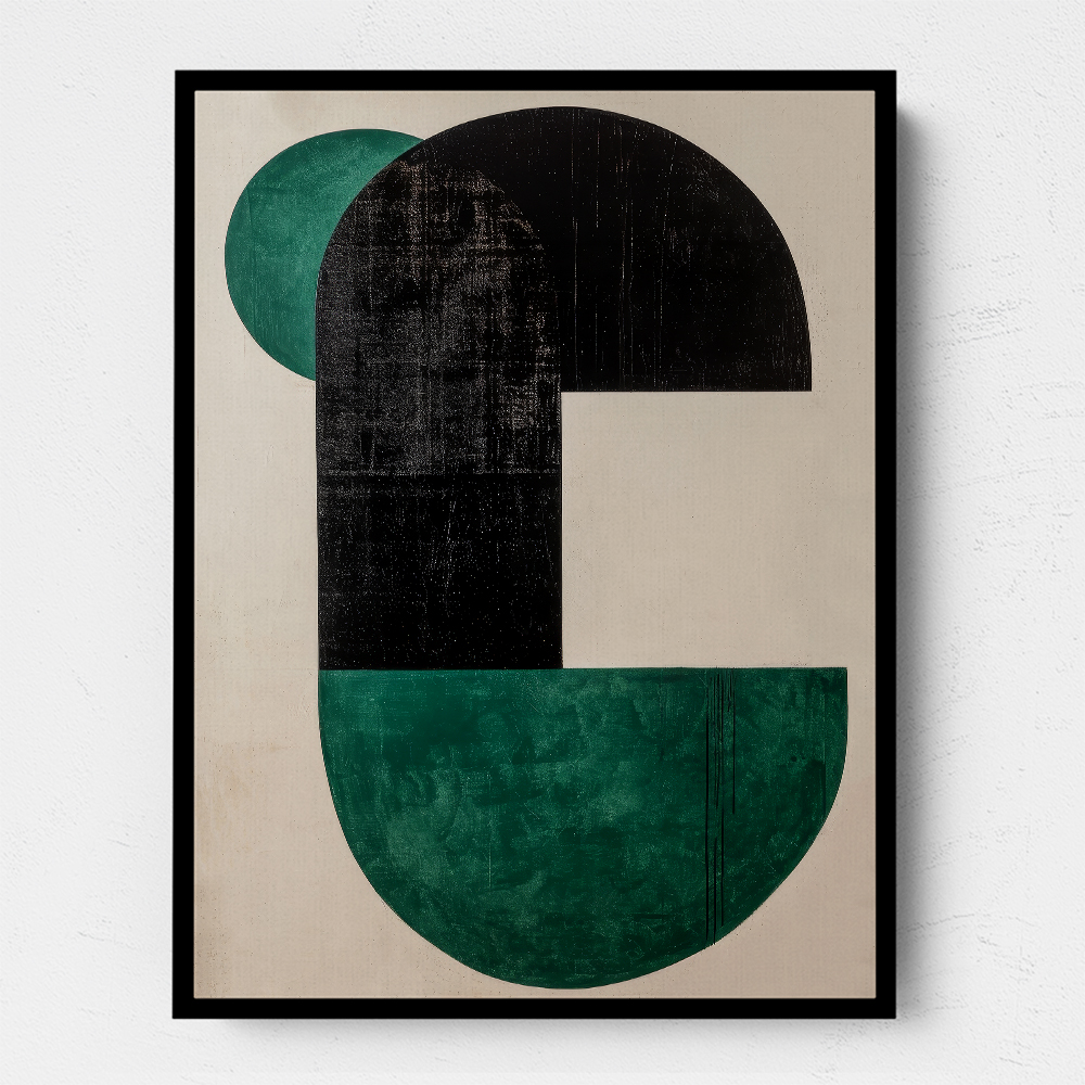 Minimalist Green Vintage Geometric Shapes 5