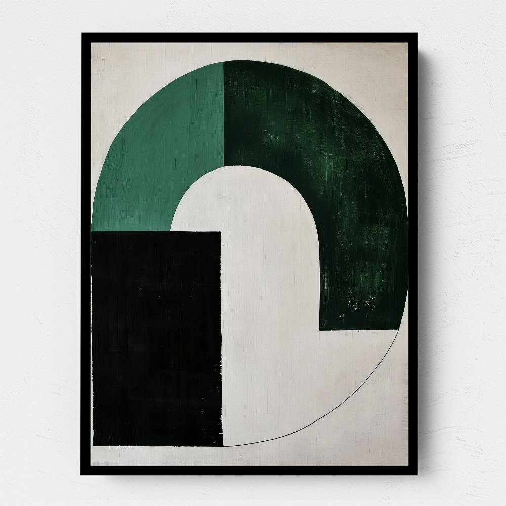 Minimalist Green Vintage Geometric Shapes 6