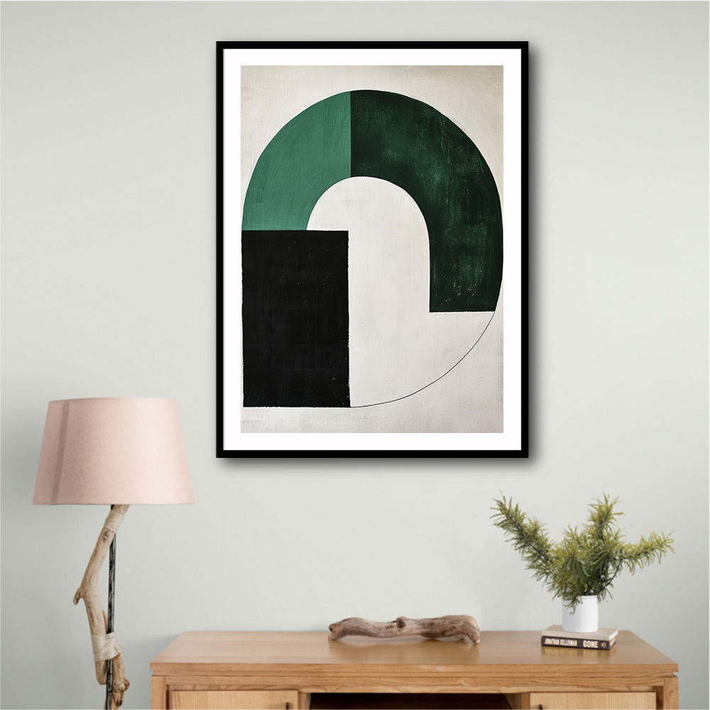 Minimalist Green Vintage Geometric Shapes 6