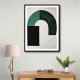 Minimalist Green Vintage Geometric Shapes 6