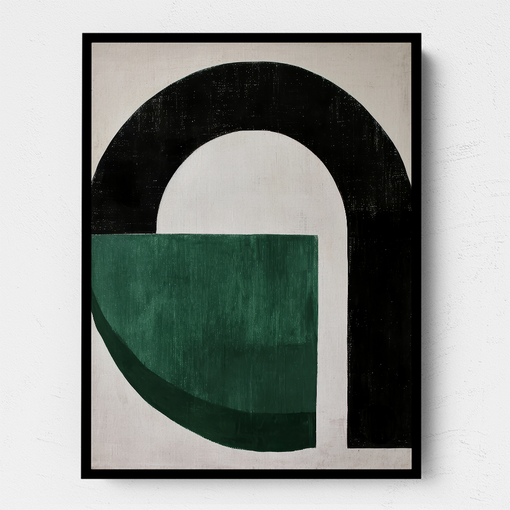 Minimalist Green Vintage Geometric Shapes 7
