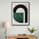 Minimalist Green Vintage Geometric Shapes 7