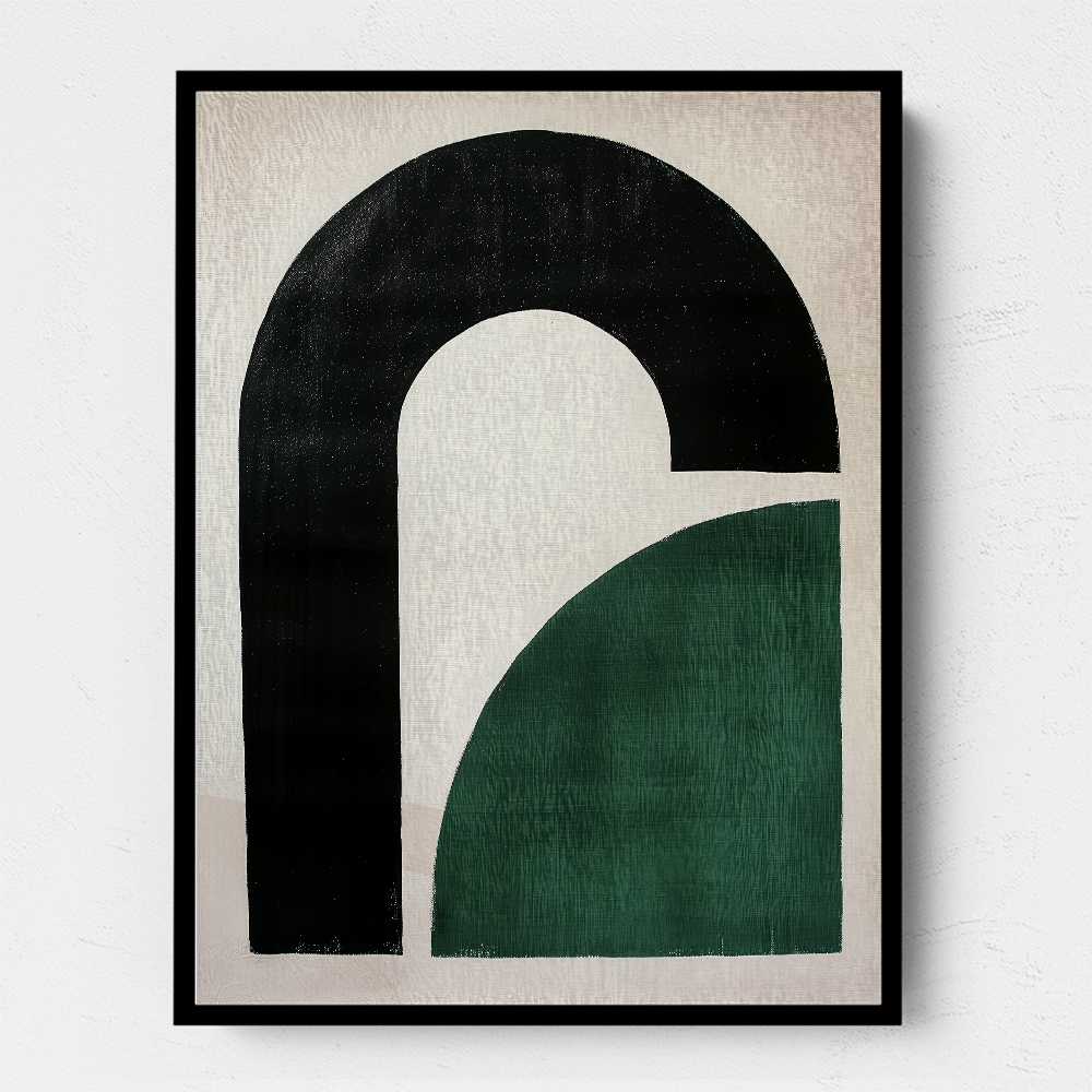 Minimalist Green Vintage Geometric Shapes 10