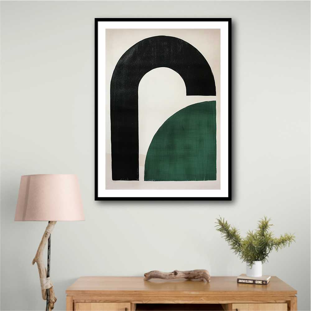 Minimalist Green Vintage Geometric Shapes 10