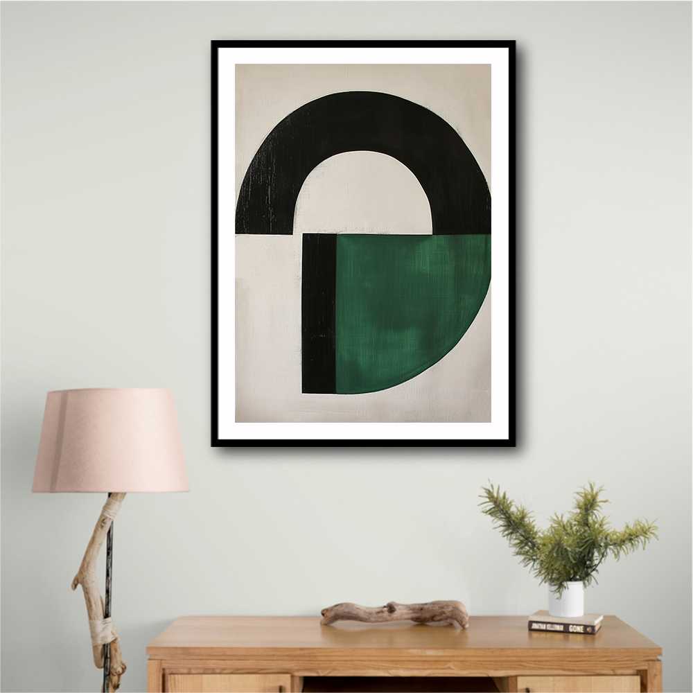 Minimalist Green Vintage Geometric Shapes 11
