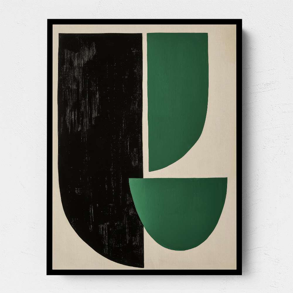 Minimalist Green Vintage Geometric Shapes 13