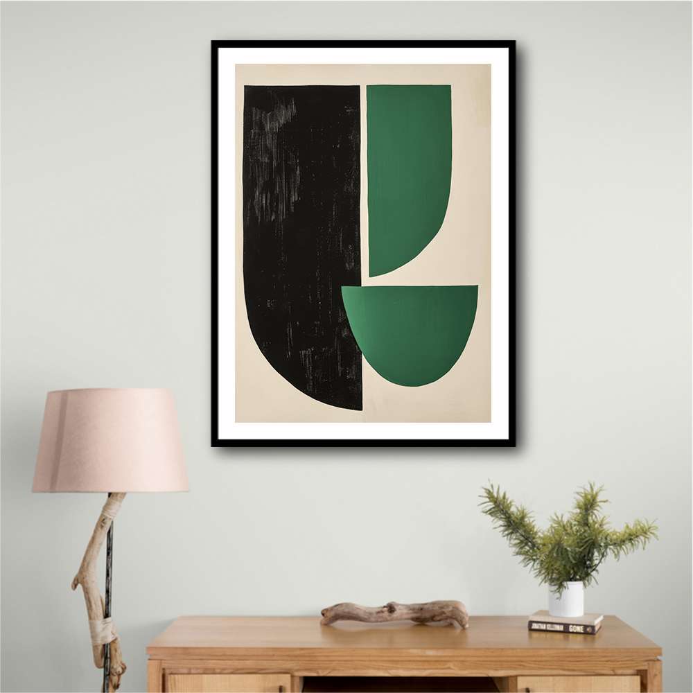 Minimalist Green Vintage Geometric Shapes 13