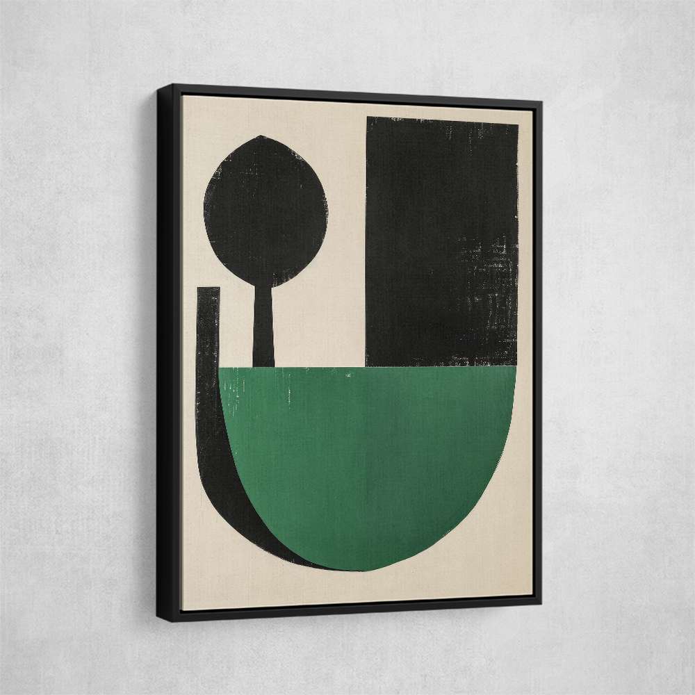 Minimalist Green Vintage Geometric Shapes 14