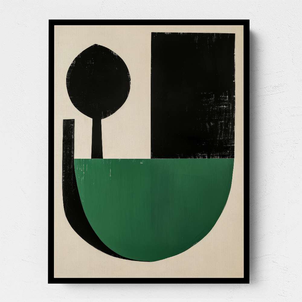 Minimalist Green Vintage Geometric Shapes 14