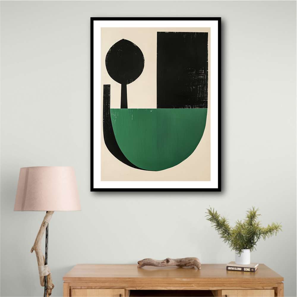 Minimalist Green Vintage Geometric Shapes 14